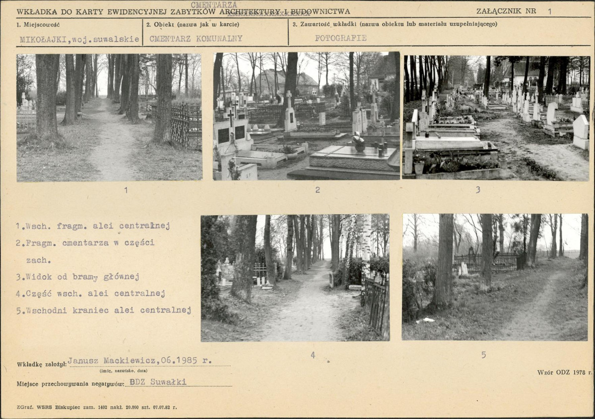 Karta cmentarza, skan nr 5