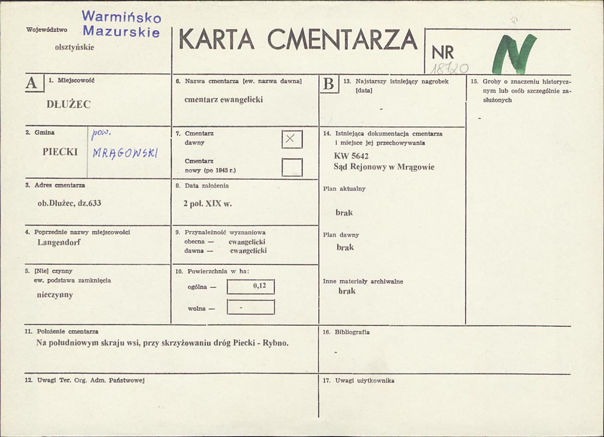 Karta cmentarza, skan nr 1