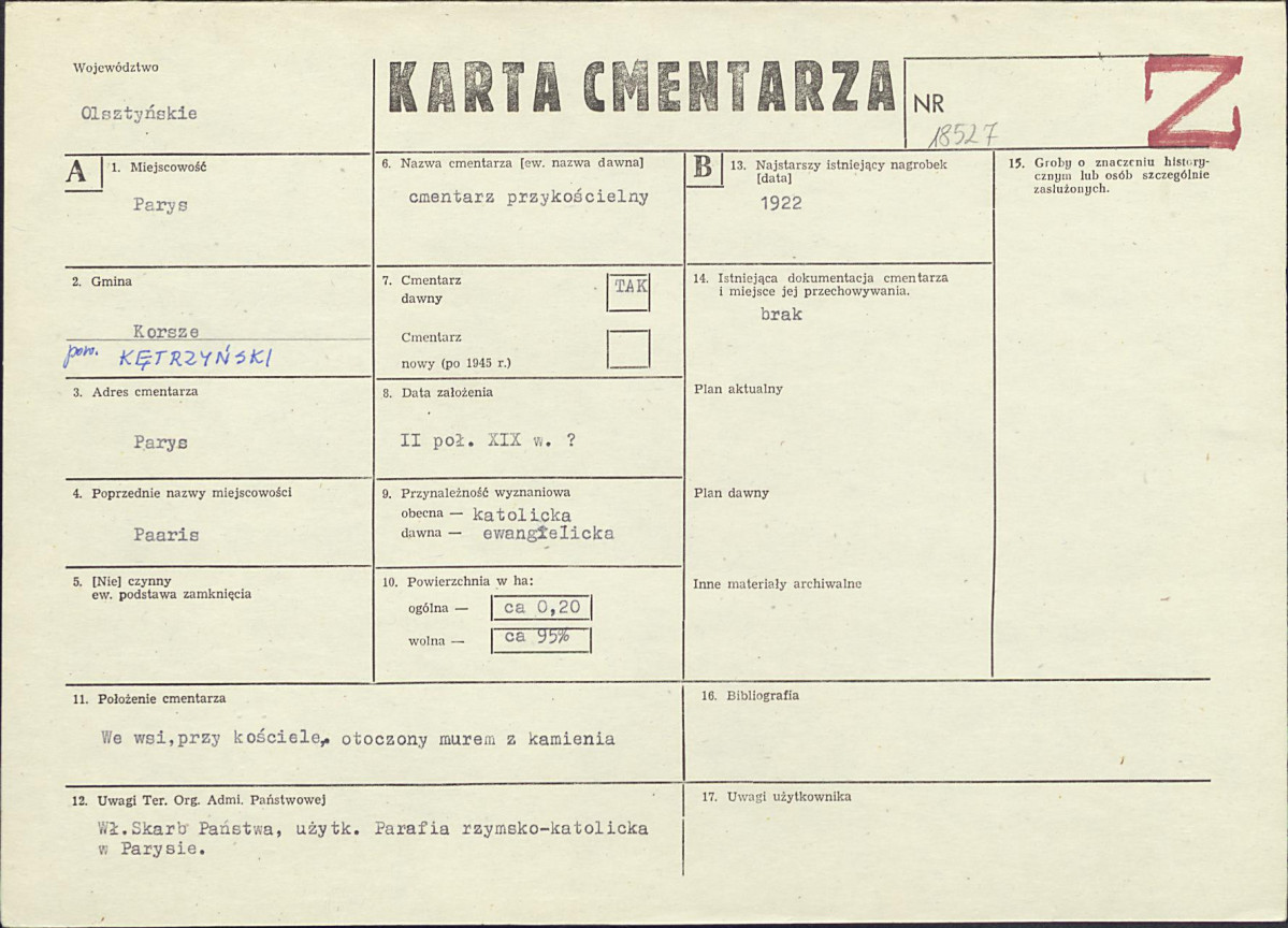 Karta cmentarza, skan nr 1