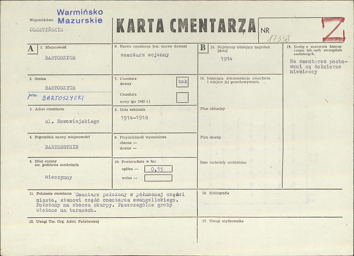 Karta cmentarza, skan nr 1