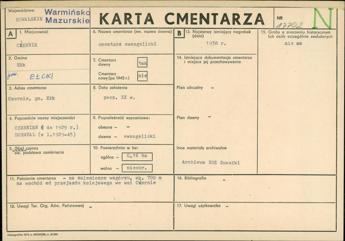 Karta cmentarza, skan nr 1