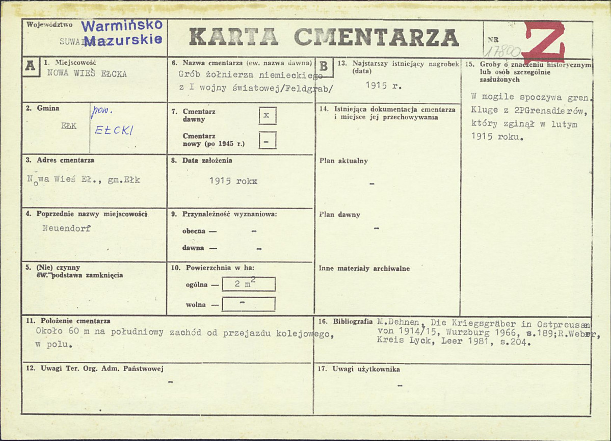 Karta cmentarza, skan nr 1