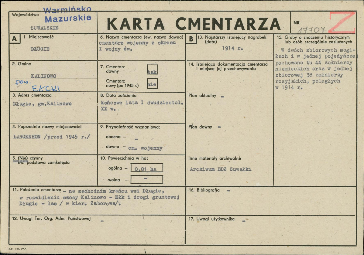 Karta cmentarza, skan nr 1