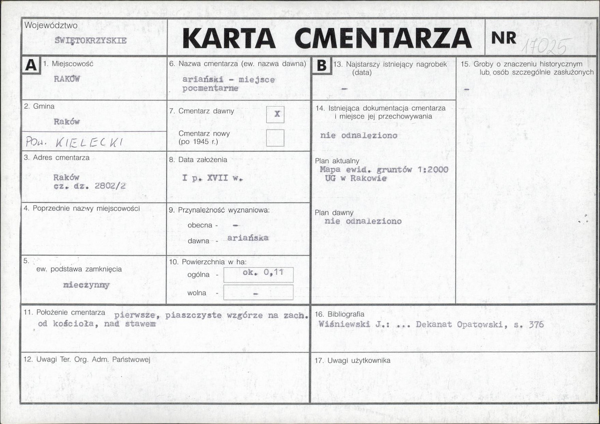 Karta cmentarza, skan nr 1