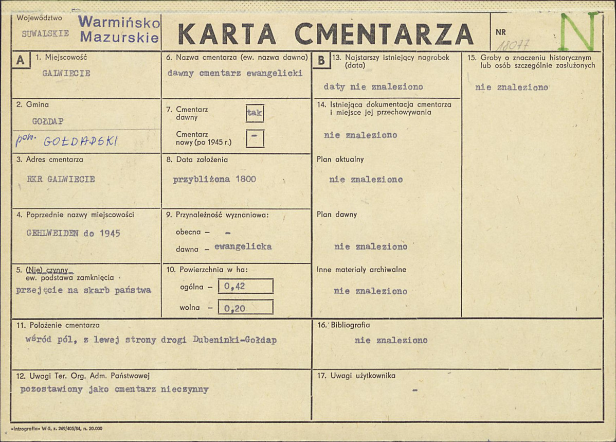 Karta cmentarza, skan nr 1