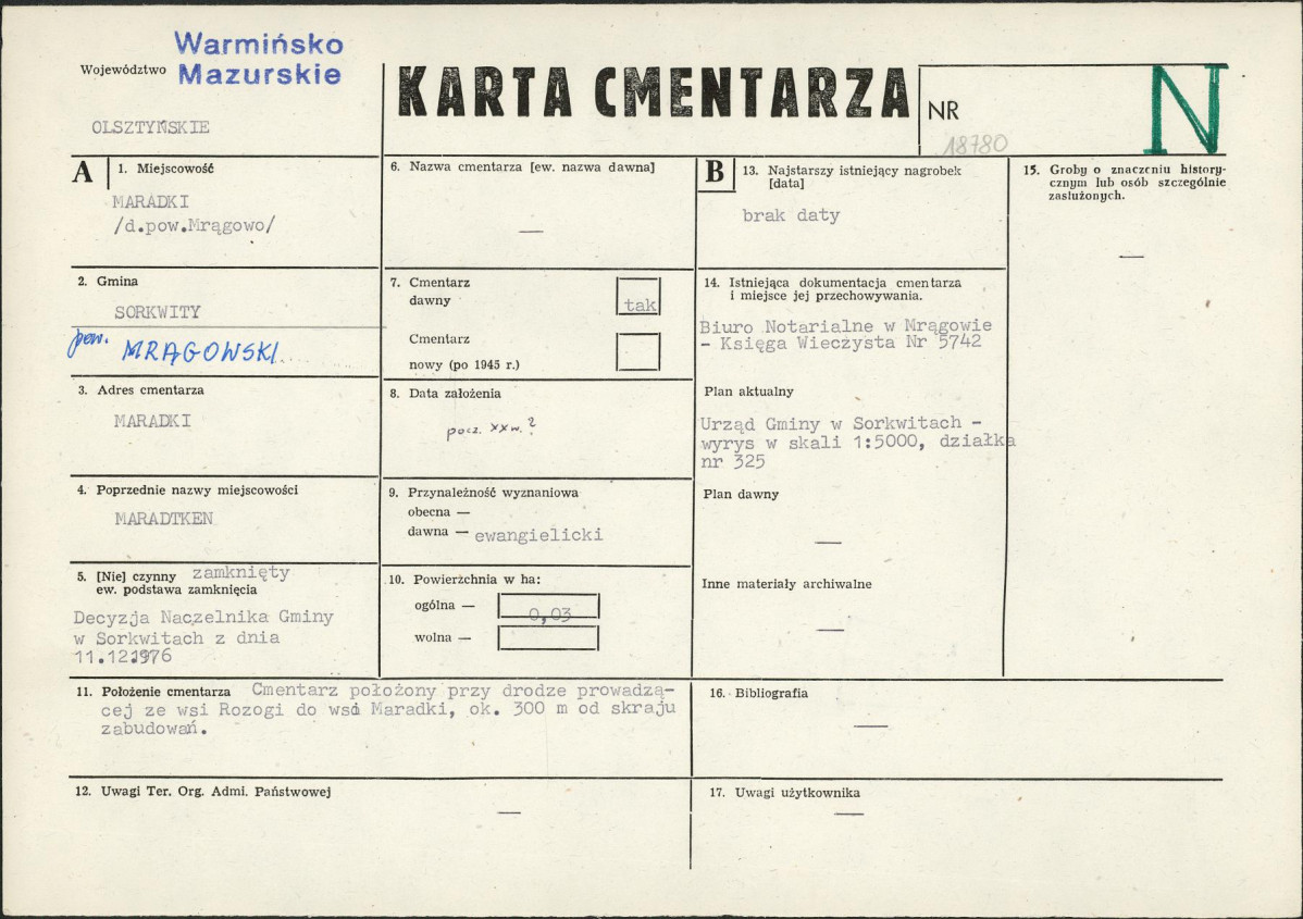 Karta cmentarza, skan nr 1