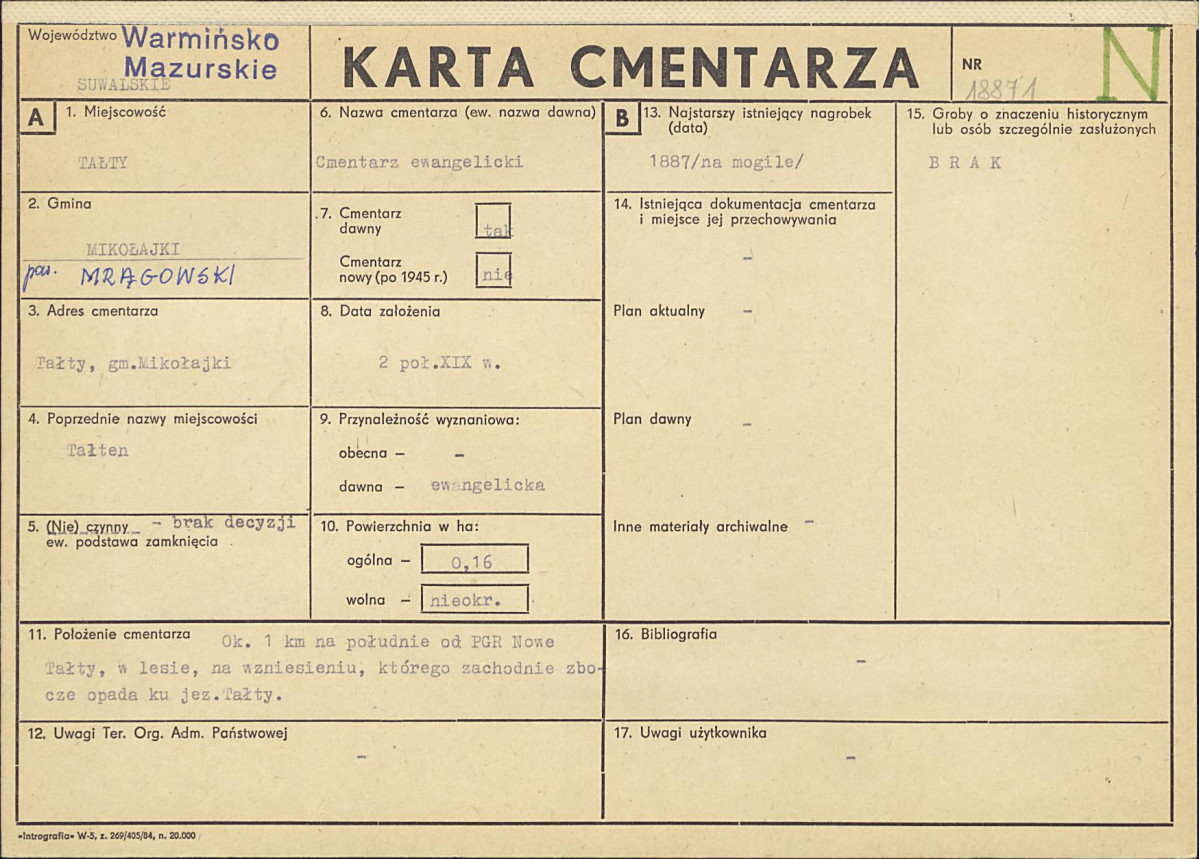 Karta cmentarza, skan nr 1