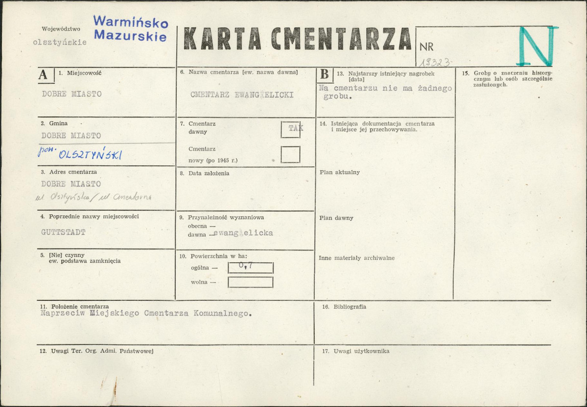 Karta cmentarza, skan nr 1