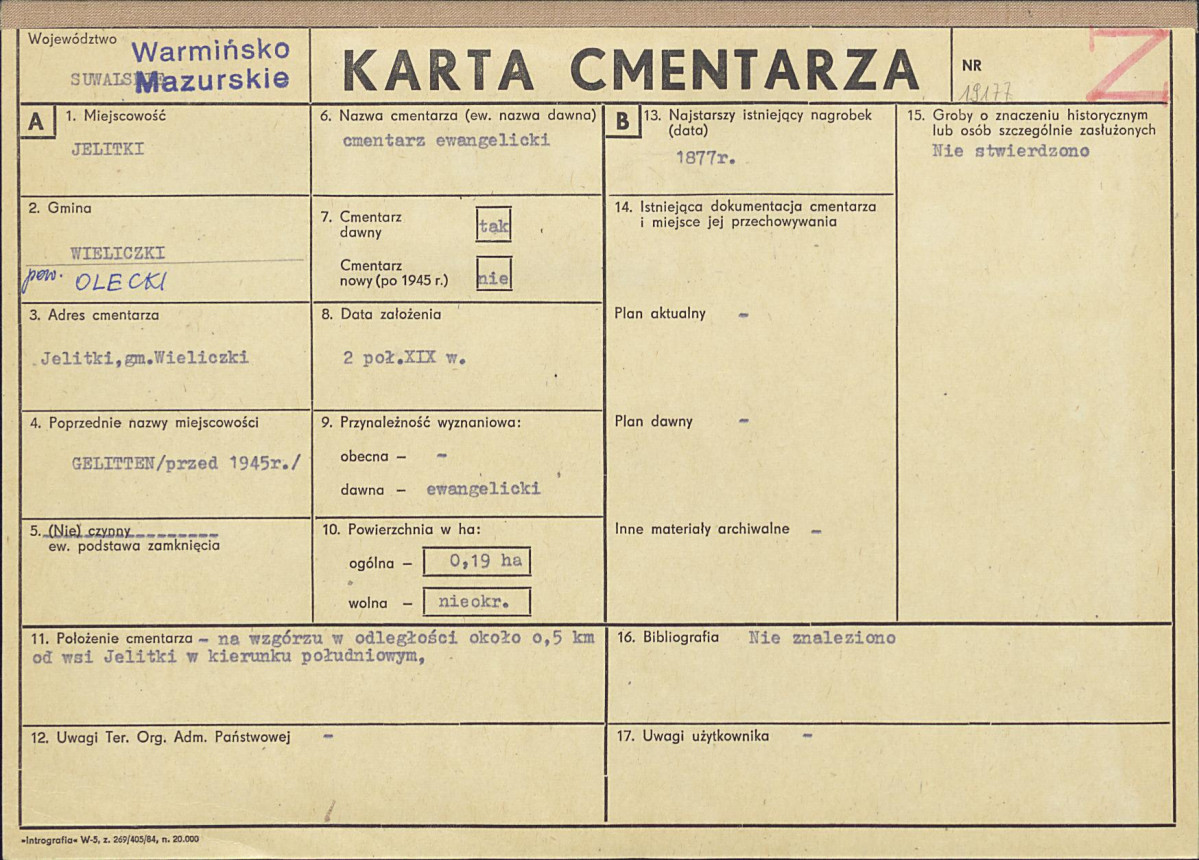 Karta cmentarza, skan nr 1