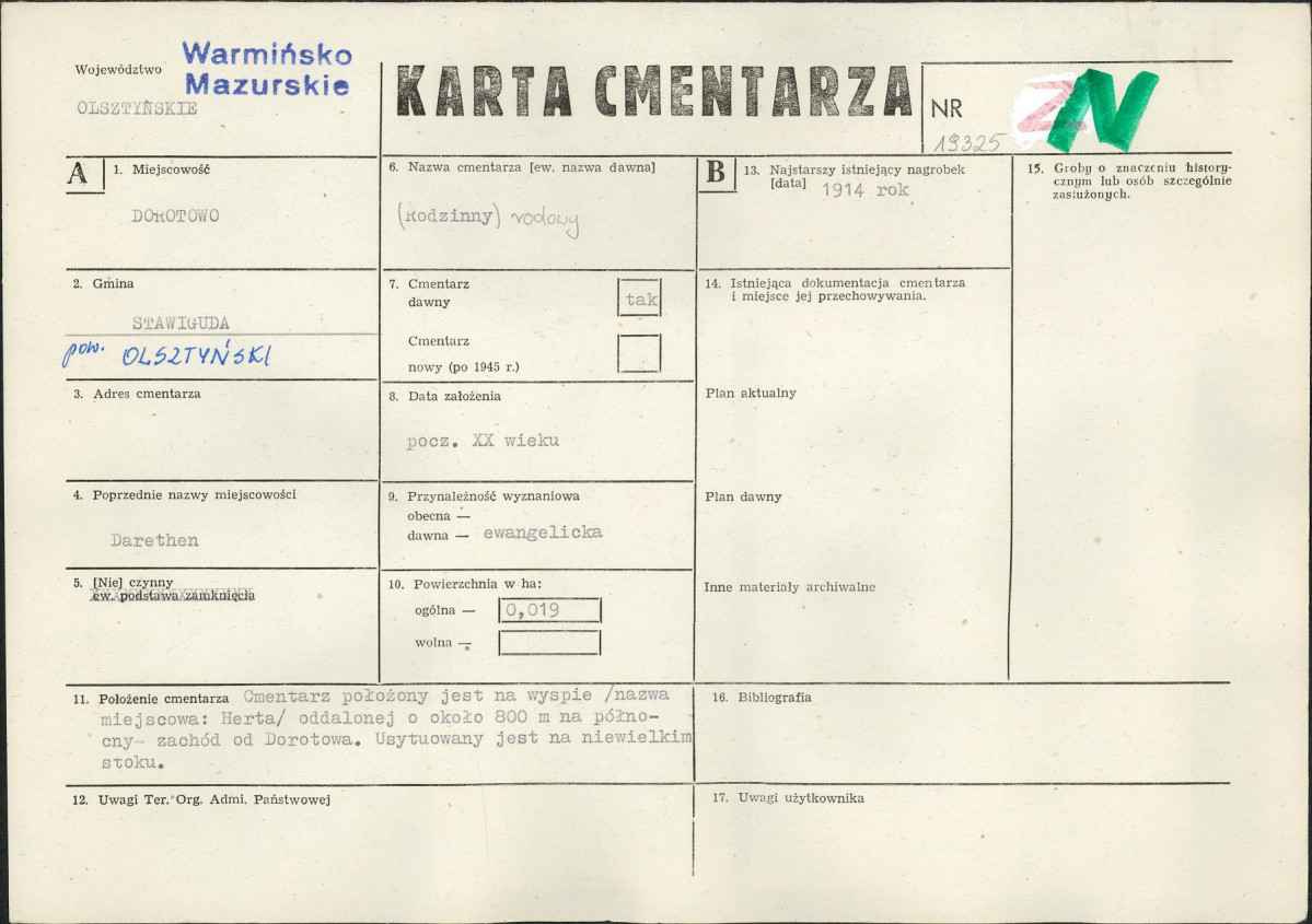 Karta cmentarza, skan nr 1