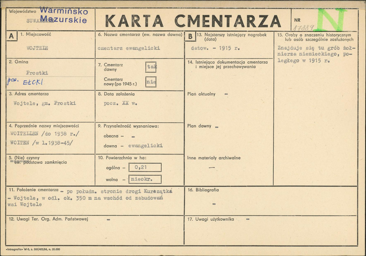 Karta cmentarza, skan nr 1