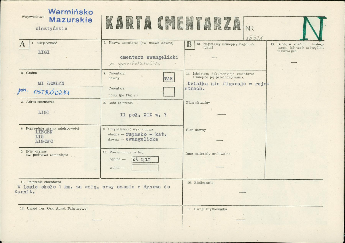 Karta cmentarza, skan nr 1