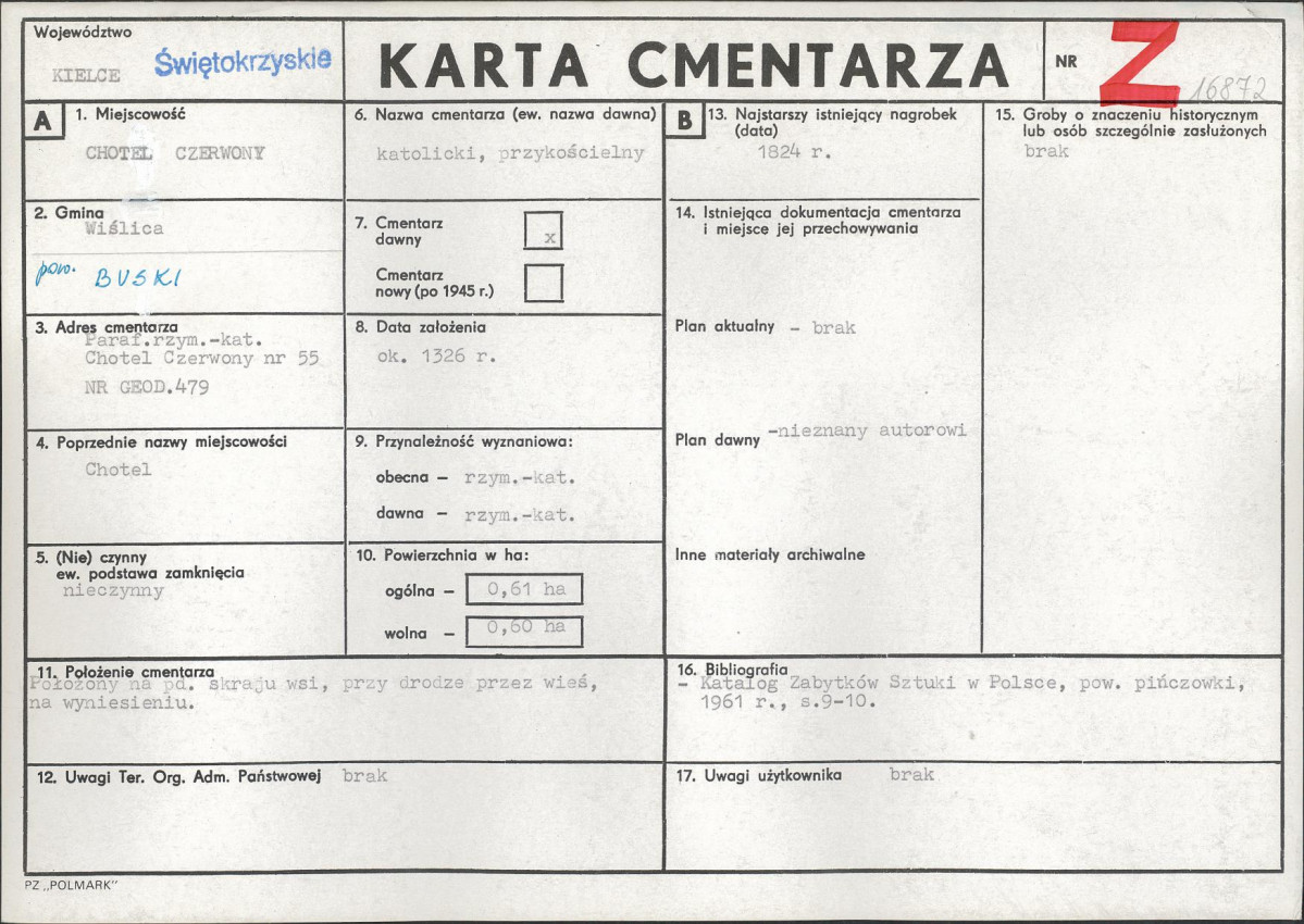 Karta cmentarza, skan nr 1