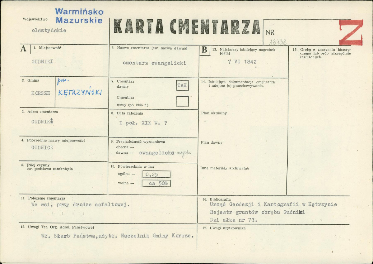 Karta cmentarza, skan nr 1