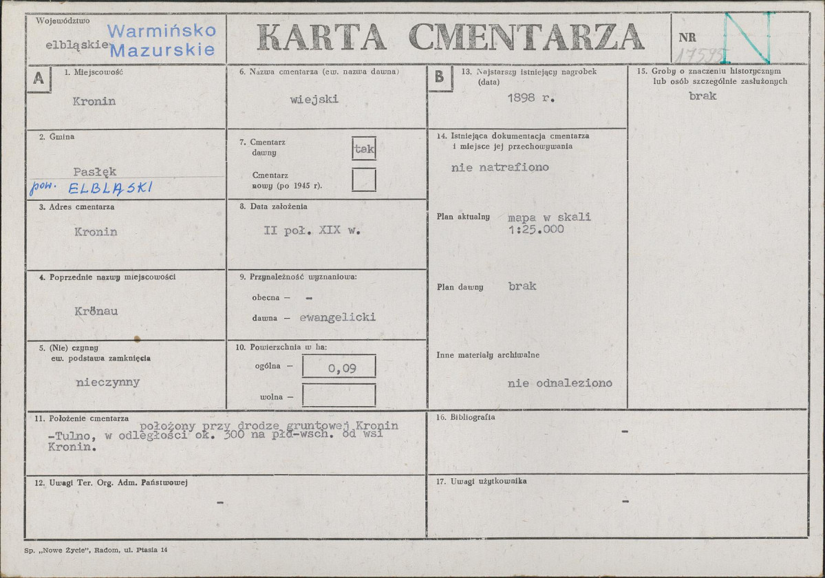 Karta cmentarza, skan nr 1