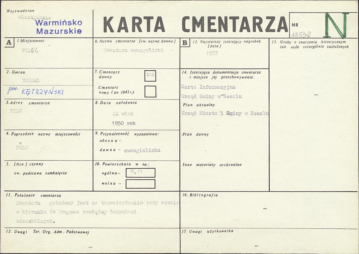 Karta cmentarza, skan nr 1