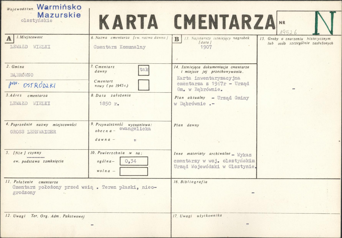 Karta cmentarza, skan nr 1