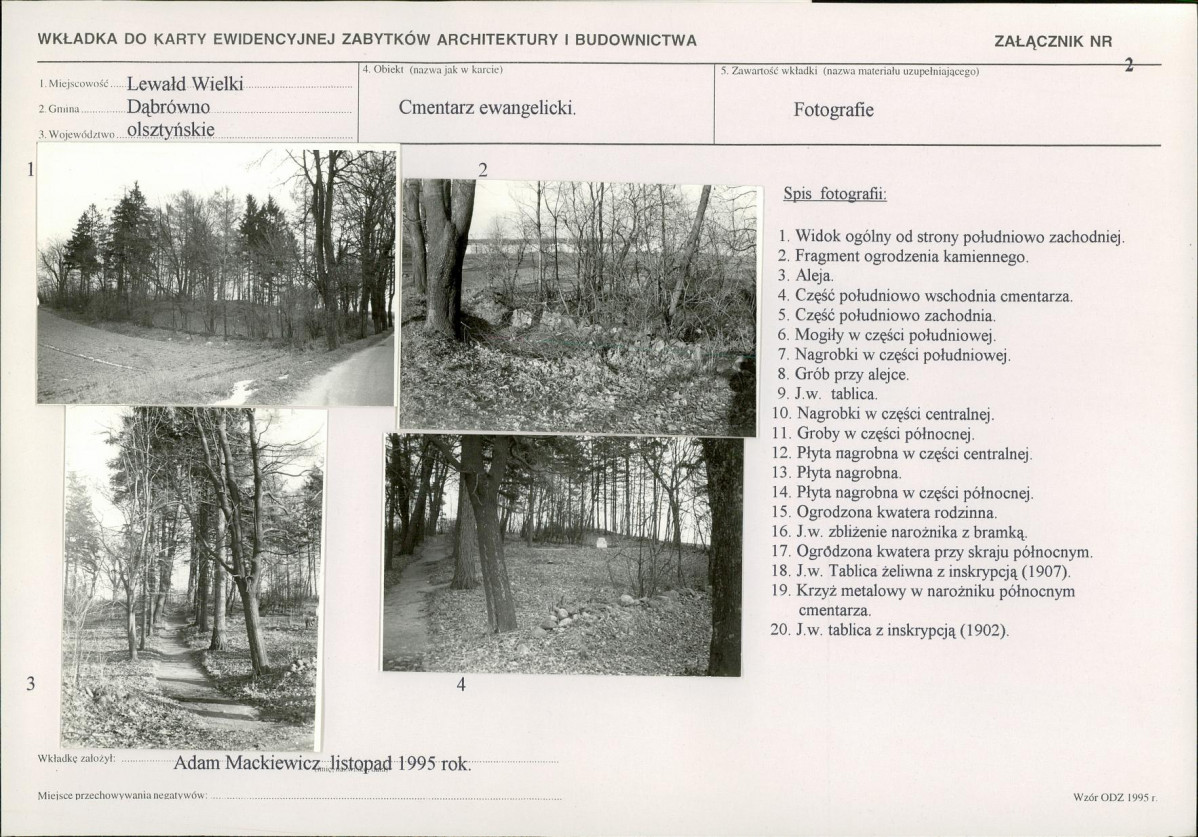 Karta cmentarza, skan nr 6