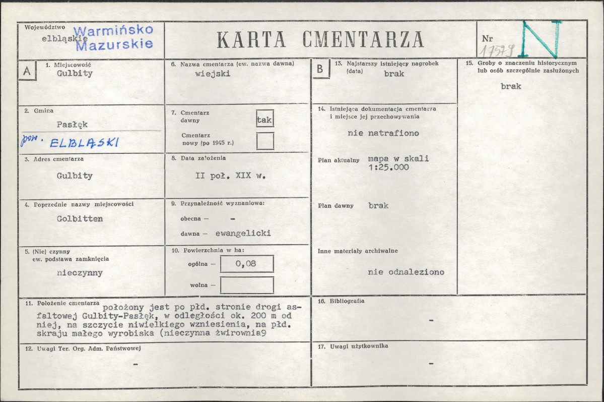 Karta cmentarza, skan nr 1