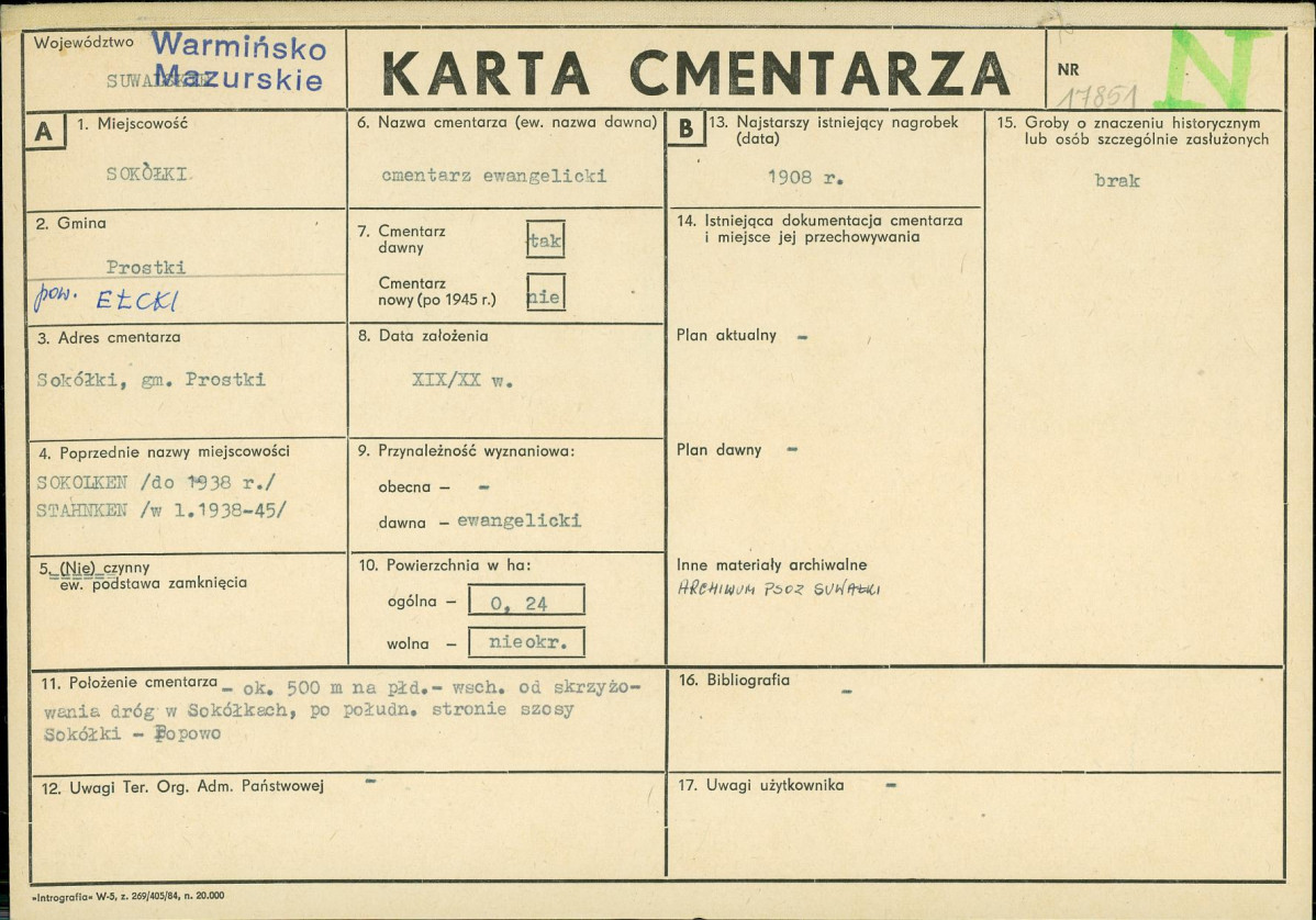 Karta cmentarza, skan nr 1