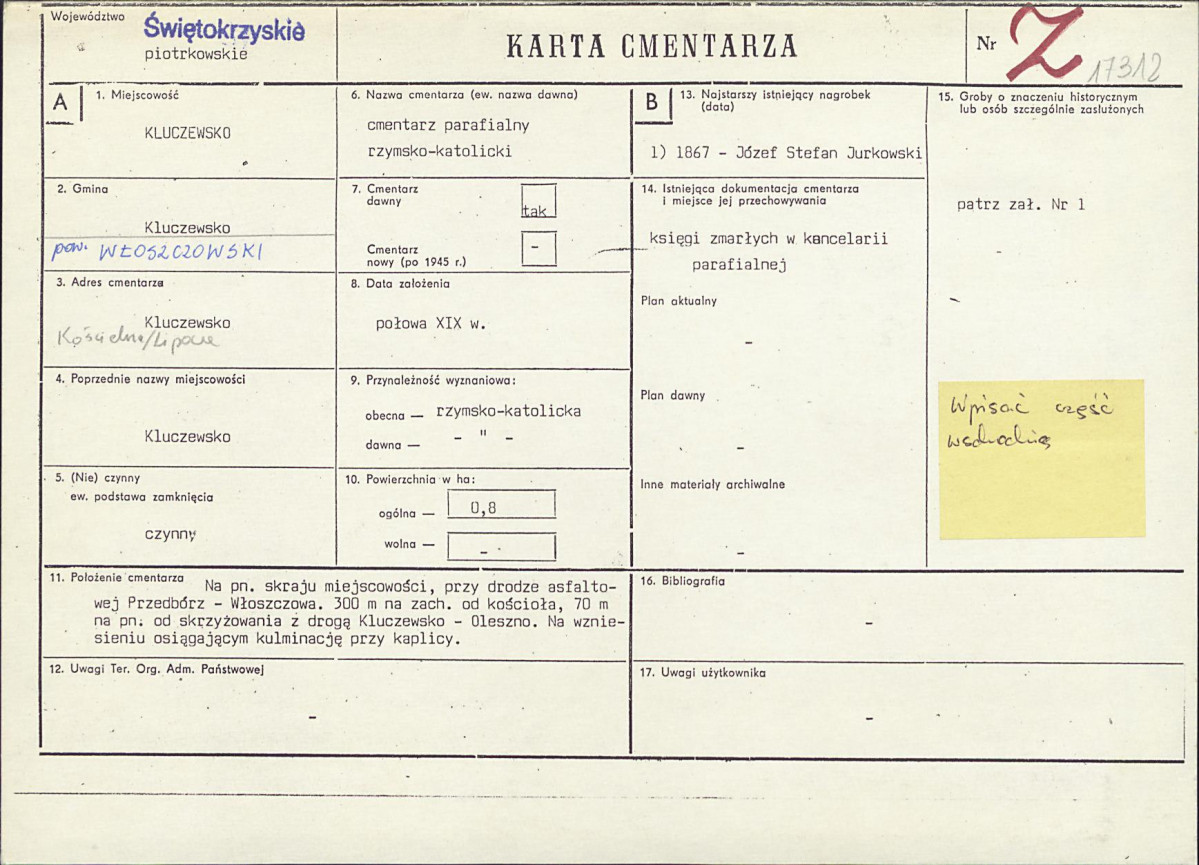 Karta cmentarza, skan nr 1