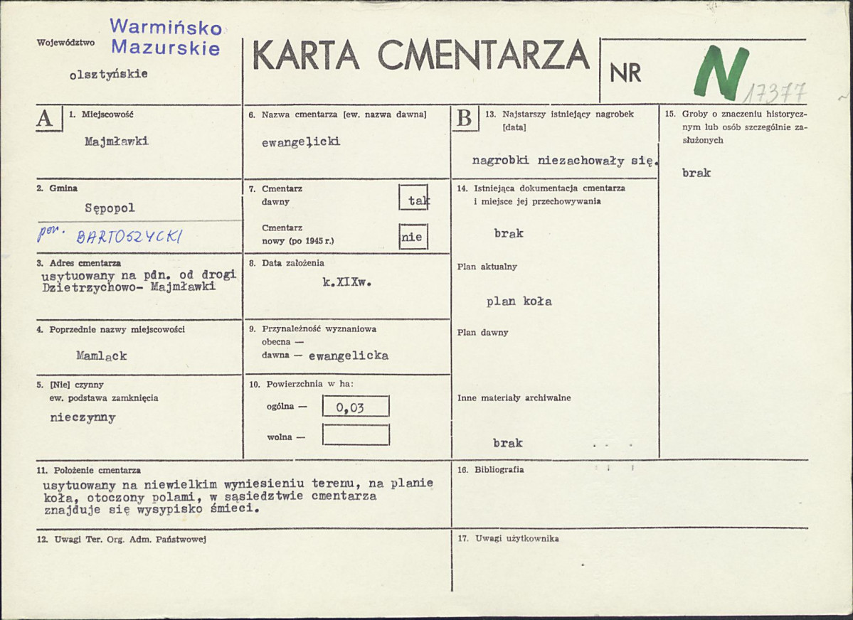 Karta cmentarza, skan nr 1