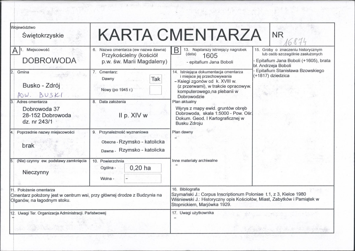 Karta cmentarza, skan nr 1