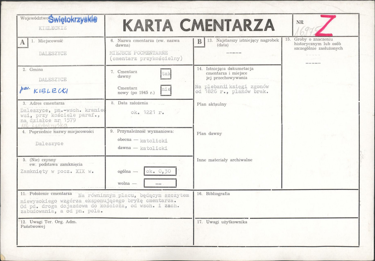 Karta cmentarza, skan nr 1