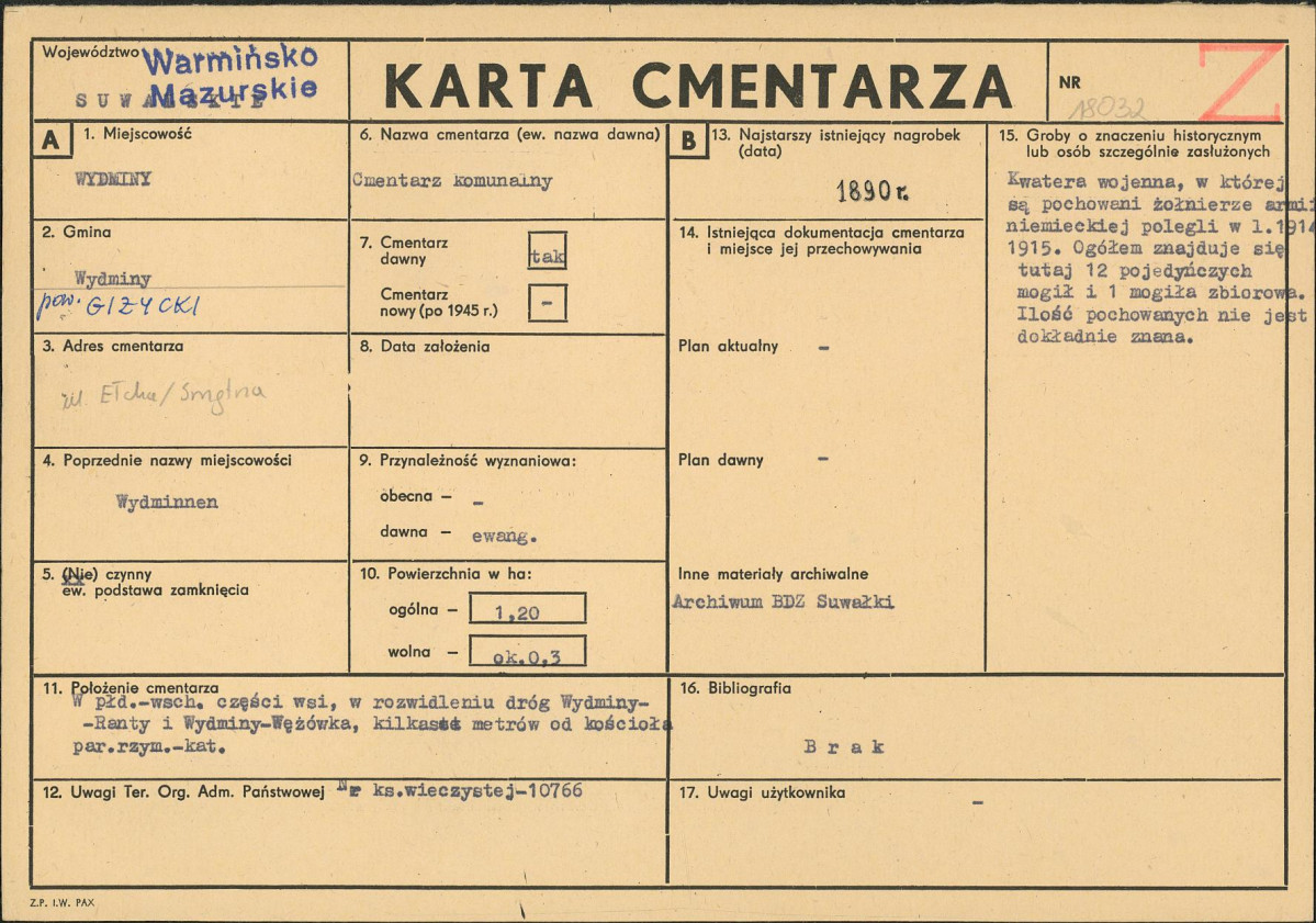 Karta cmentarza, skan nr 1