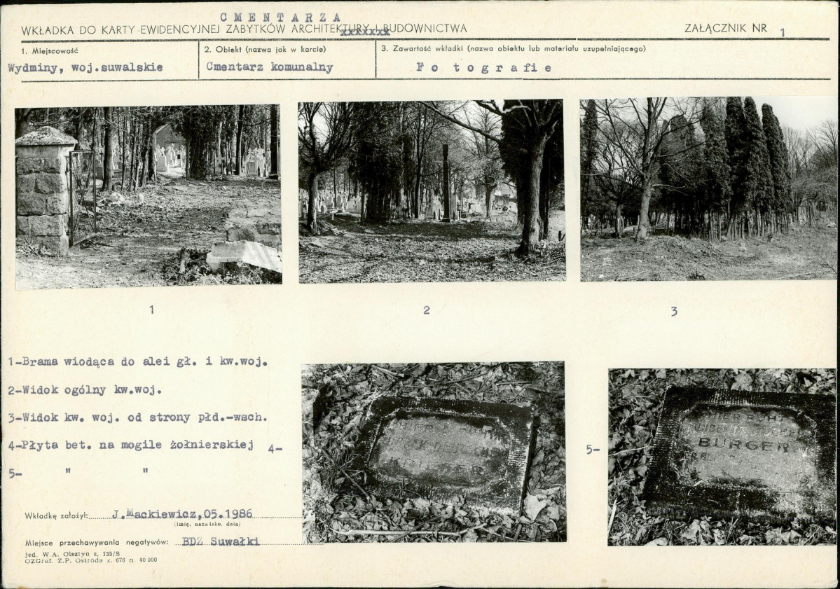 Karta cmentarza, skan nr 5