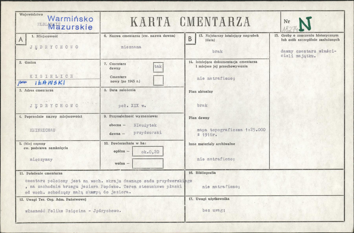 Karta cmentarza, skan nr 1
