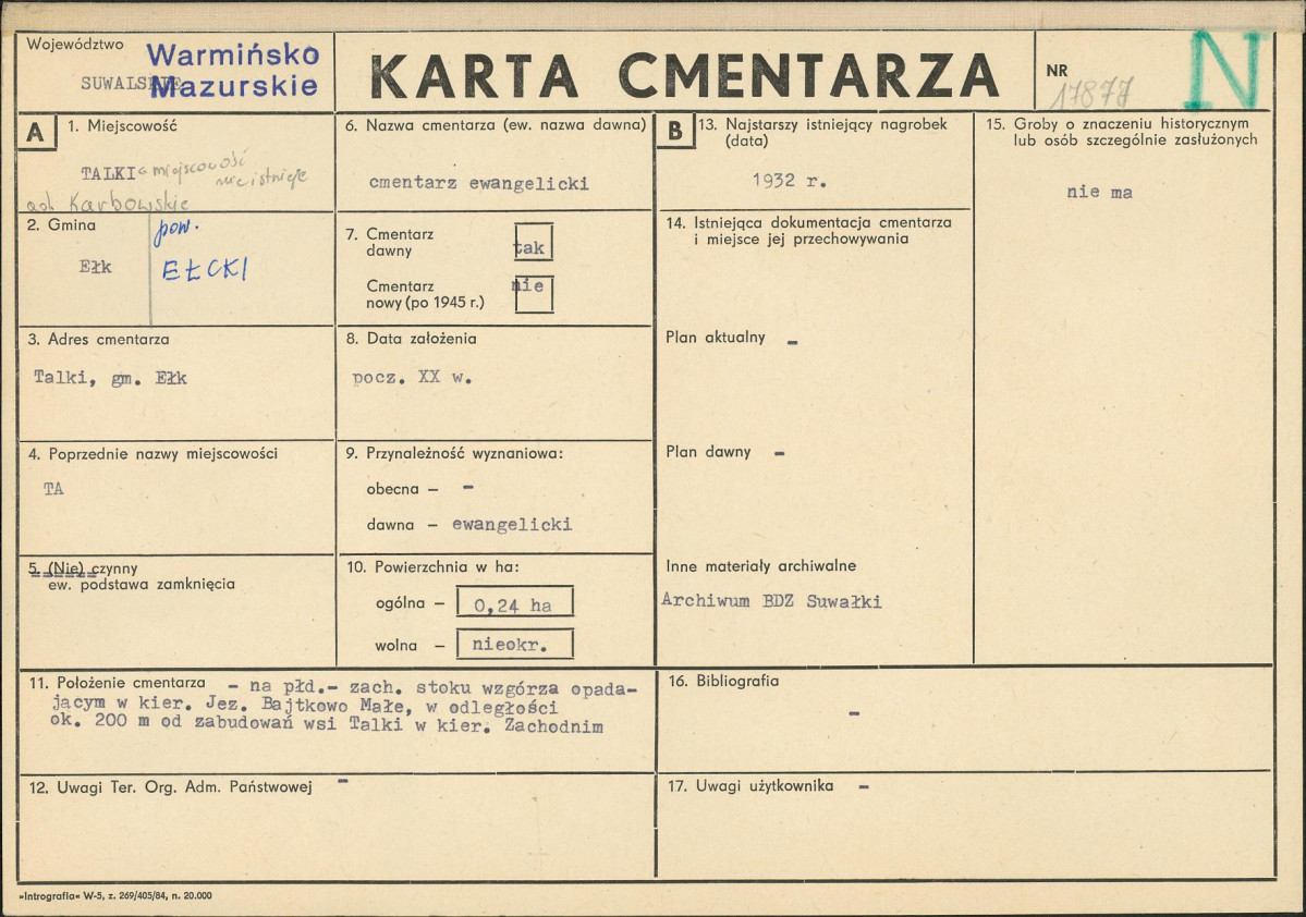 Karta cmentarza, skan nr 1