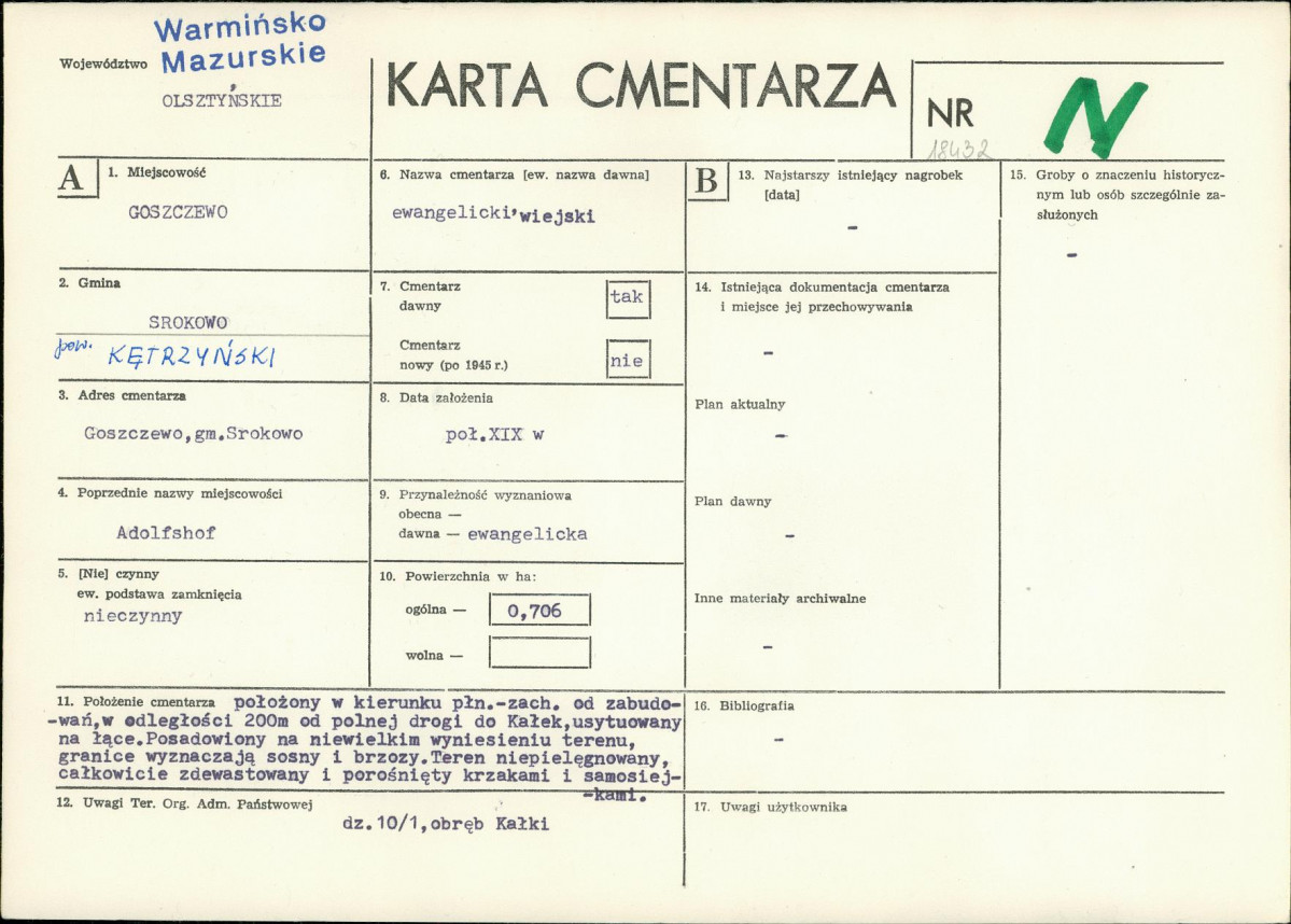 Karta cmentarza, skan nr 1