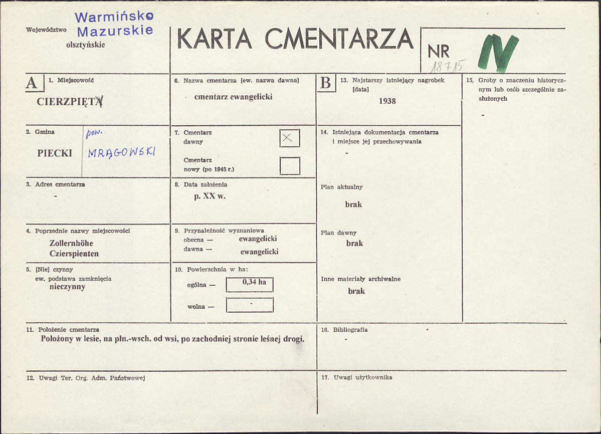 Karta cmentarza, skan nr 1