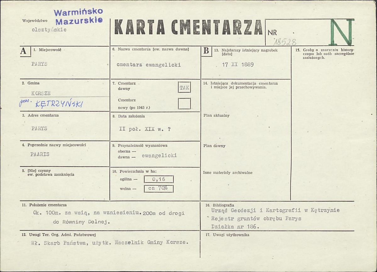 Karta cmentarza, skan nr 1