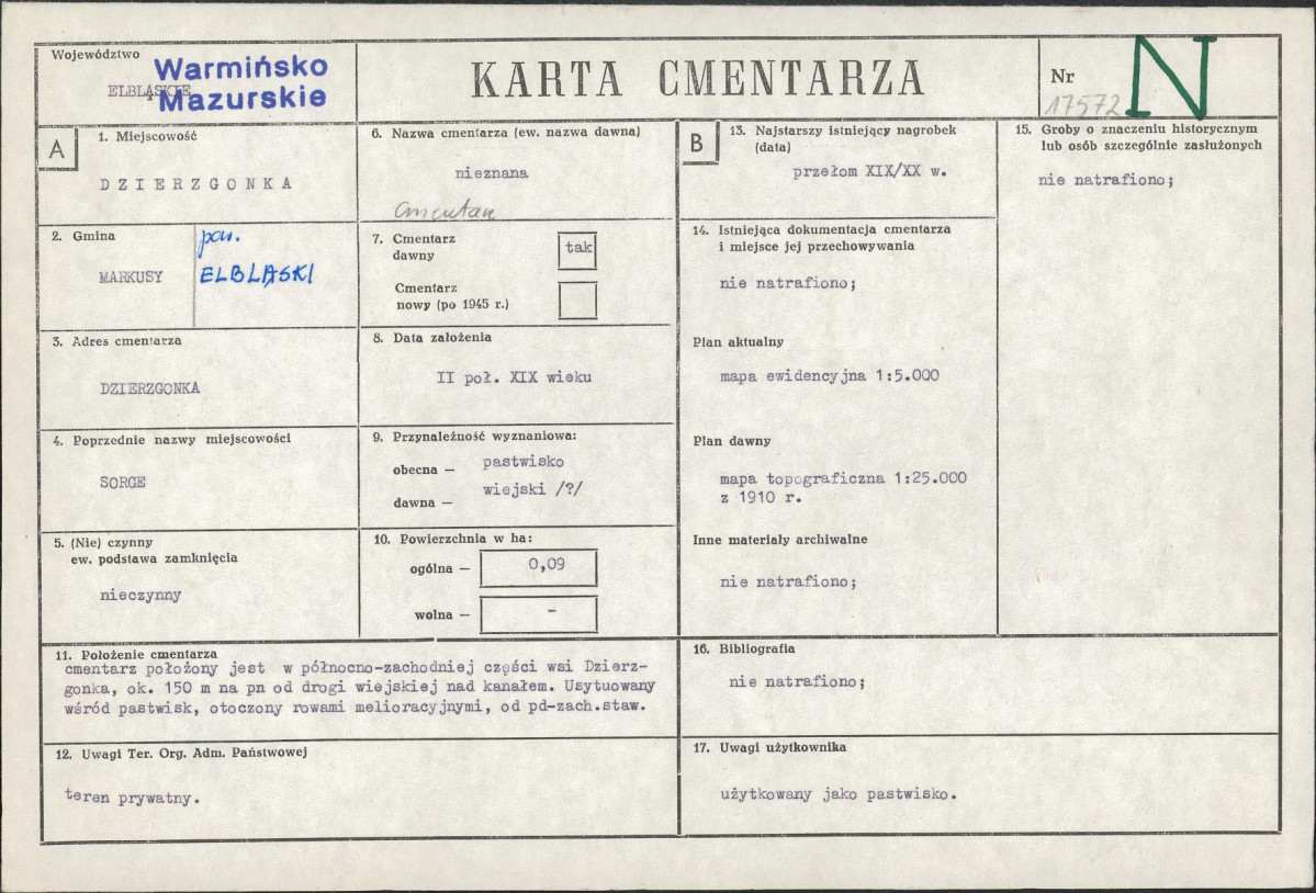 Karta cmentarza, skan nr 1