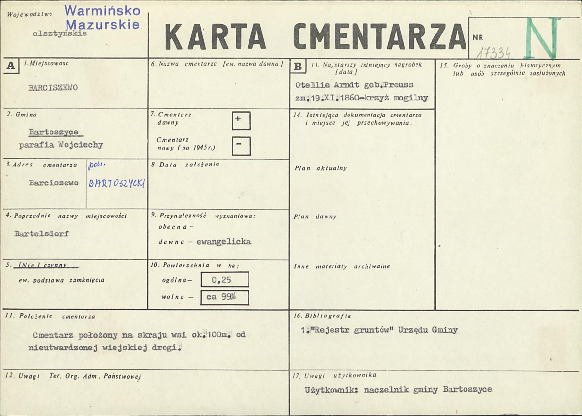Karta cmentarza, skan nr 1