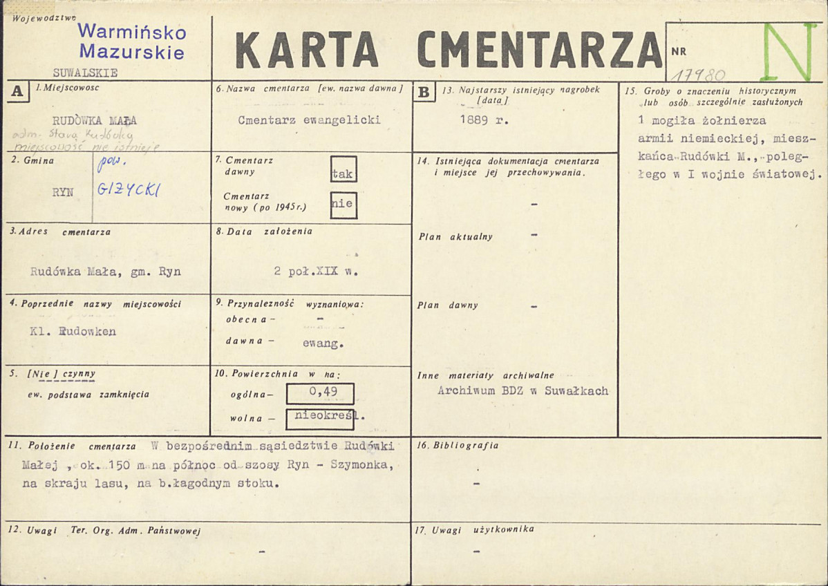 Karta cmentarza, skan nr 1