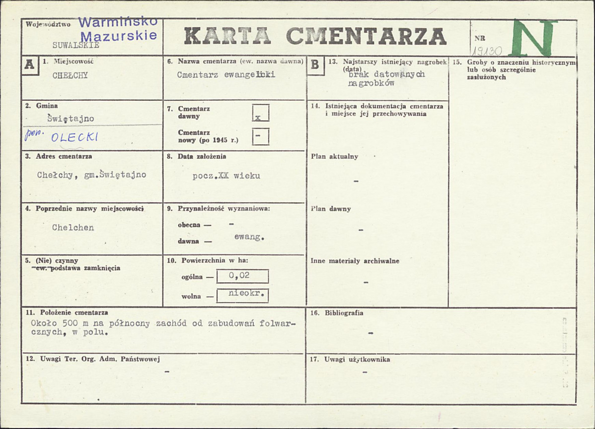 Karta cmentarza, skan nr 1