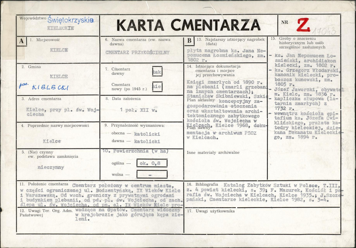 Karta cmentarza, skan nr 1