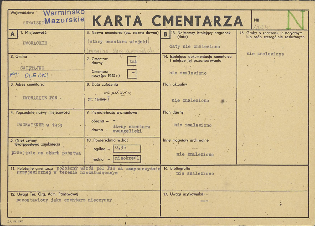 Karta cmentarza, skan nr 1