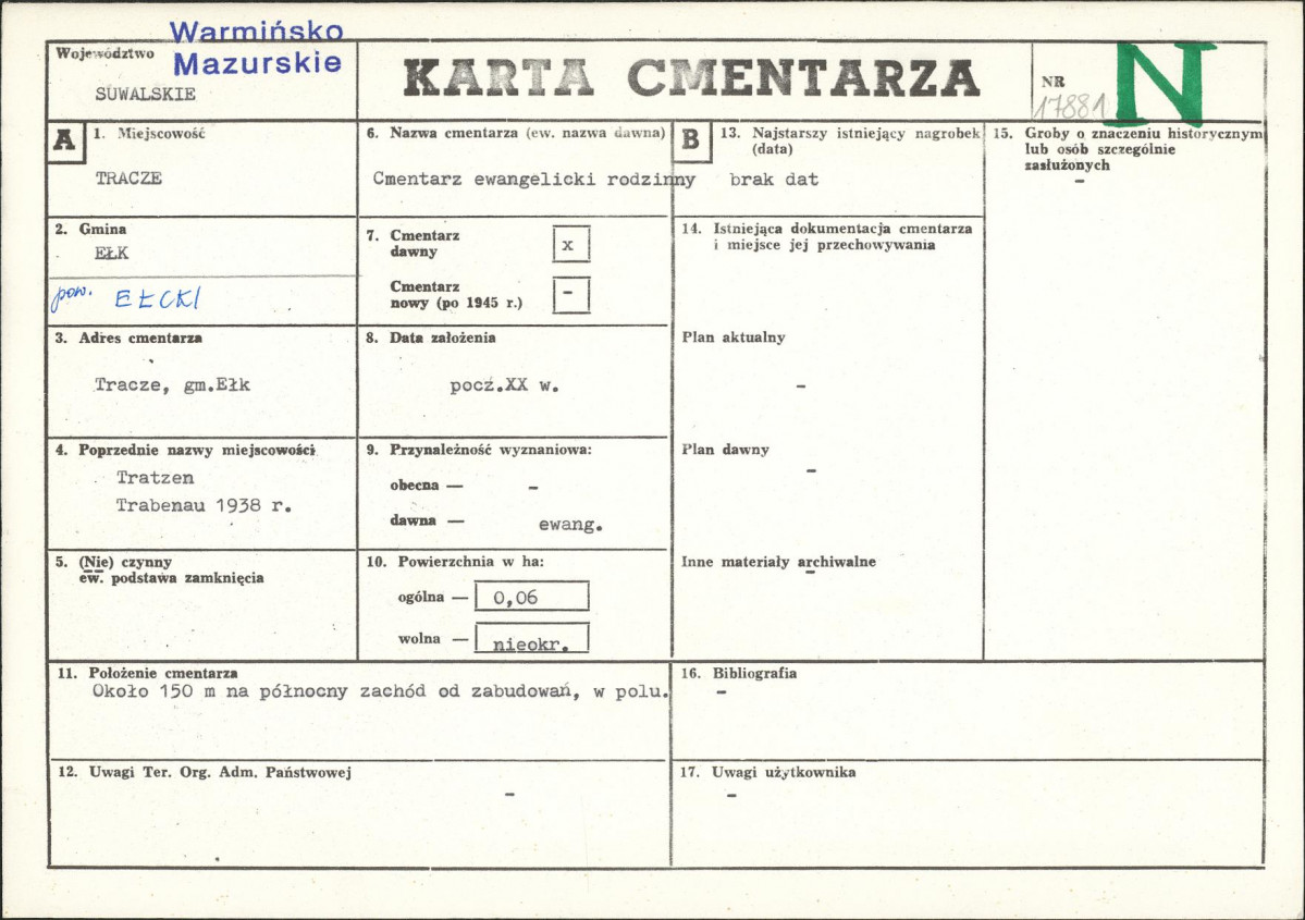 Karta cmentarza, skan nr 1