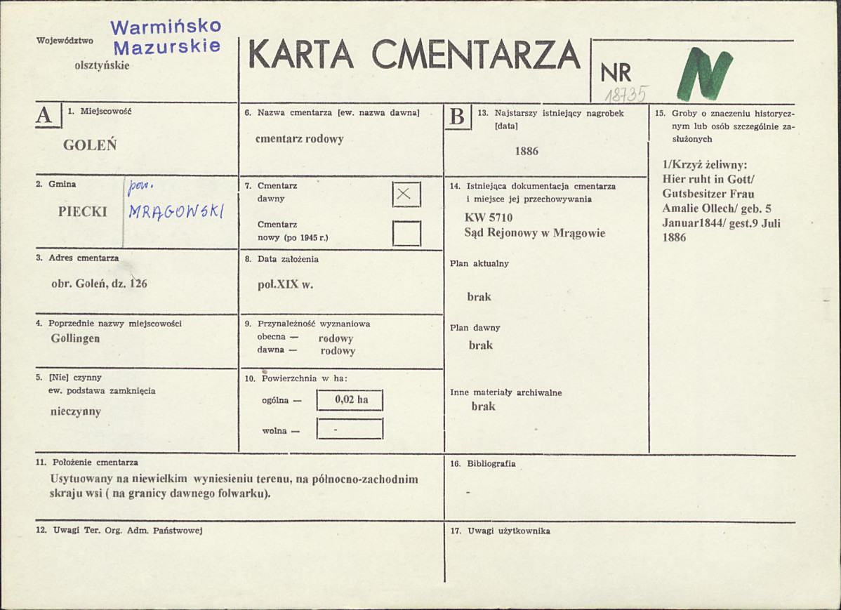 Karta cmentarza, skan nr 1