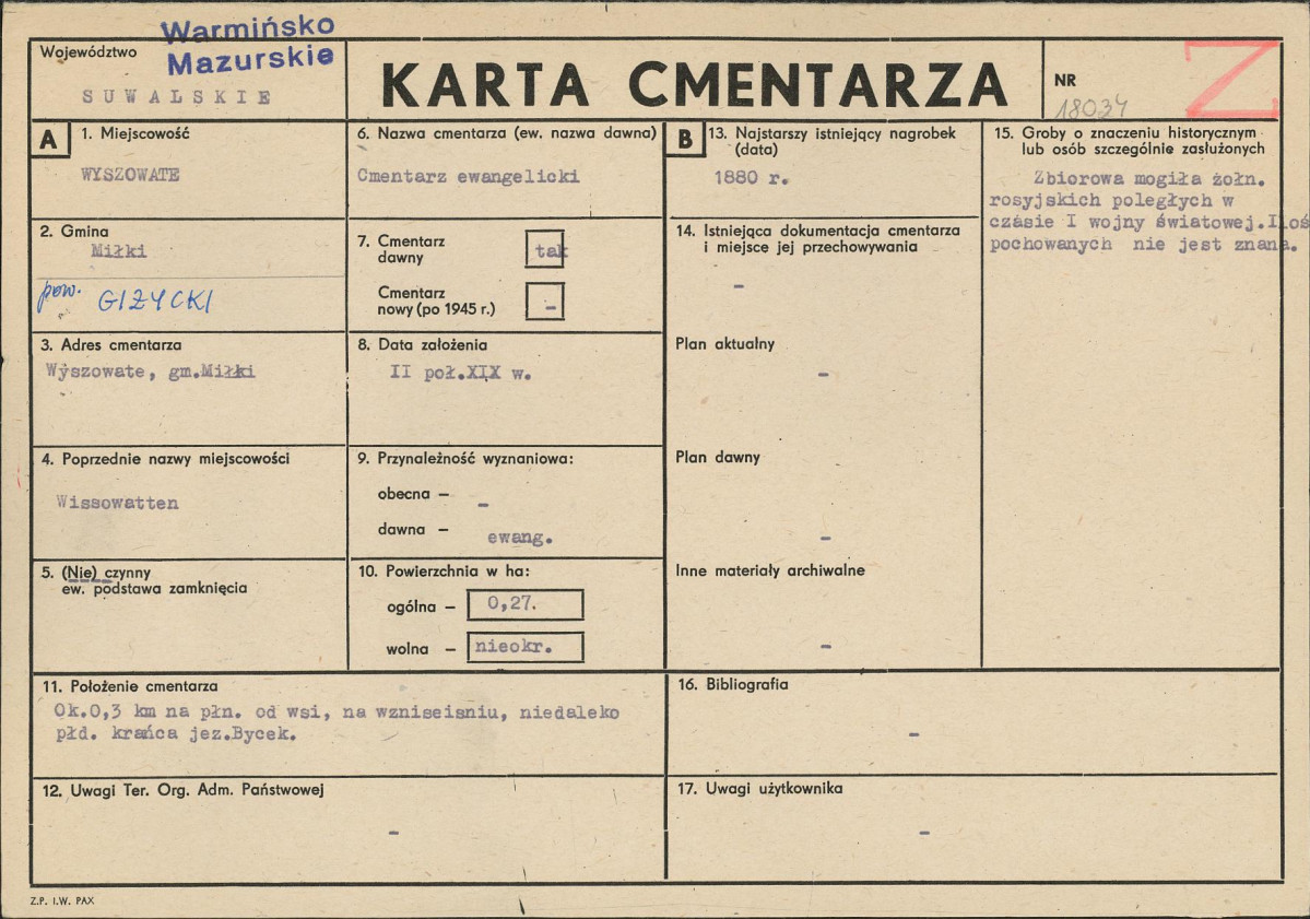 Karta cmentarza, skan nr 1