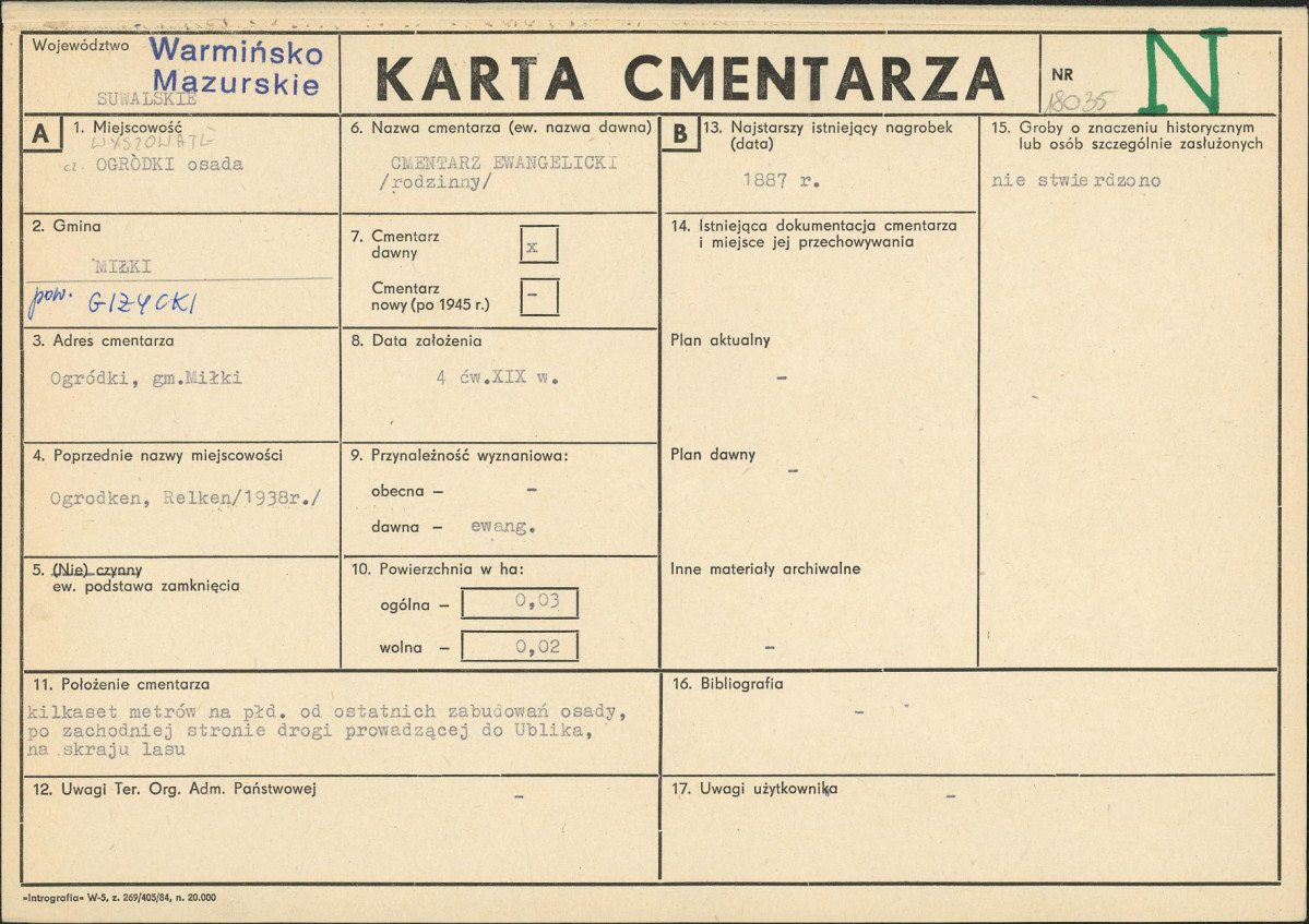 Karta cmentarza, skan nr 1