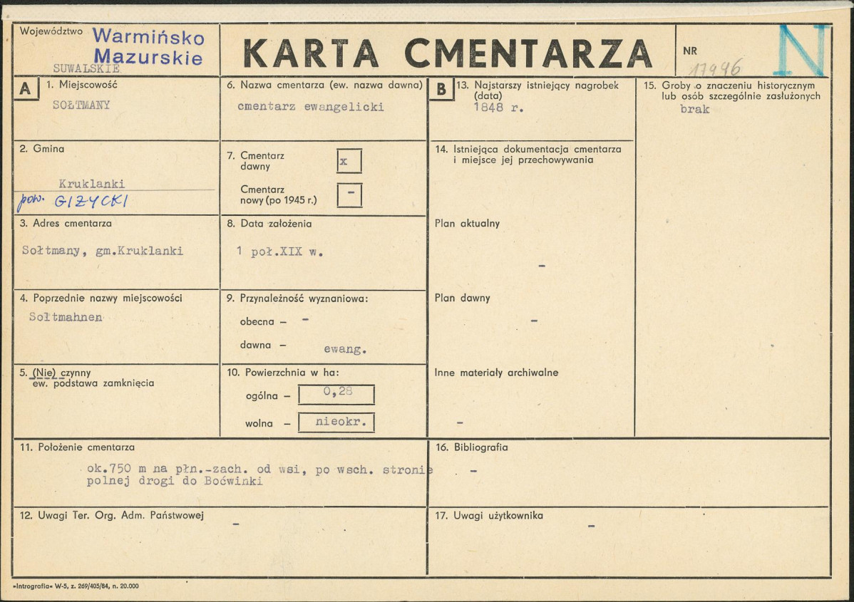 Karta cmentarza, skan nr 1