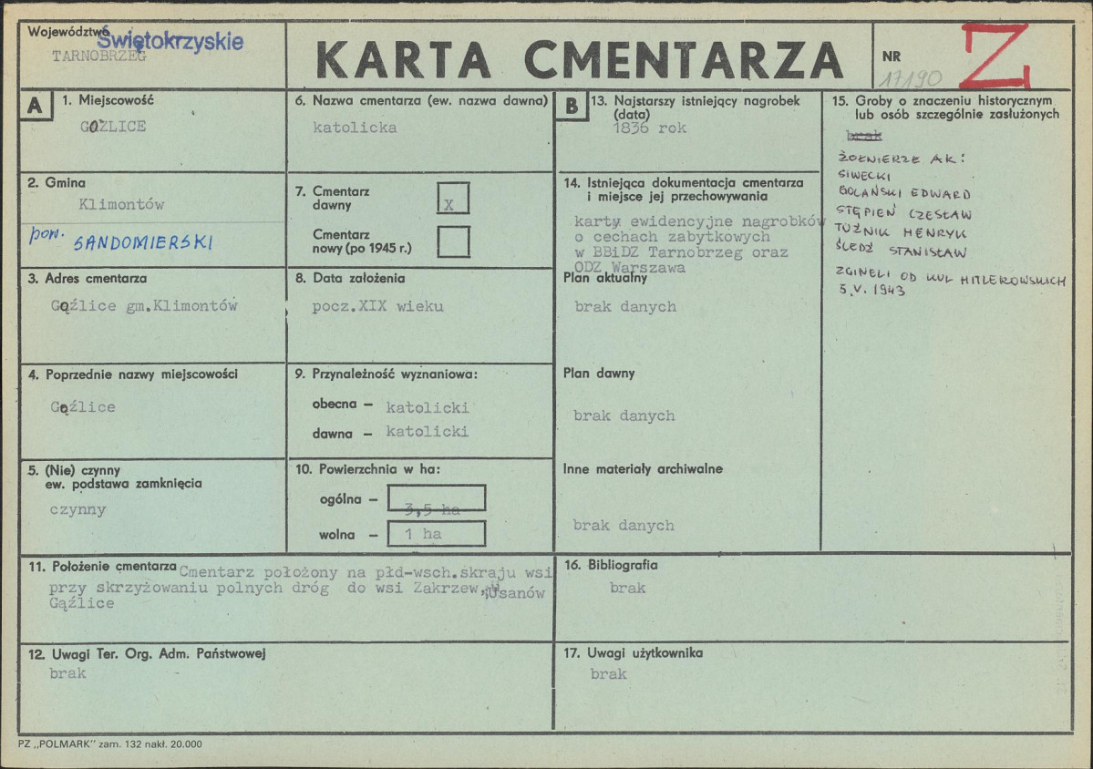 Karta cmentarza, skan nr 1