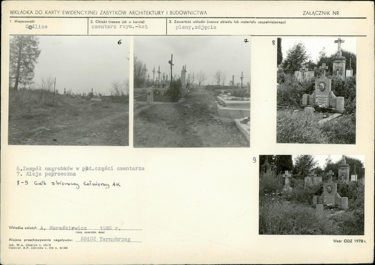 Karta cmentarza, skan nr 5