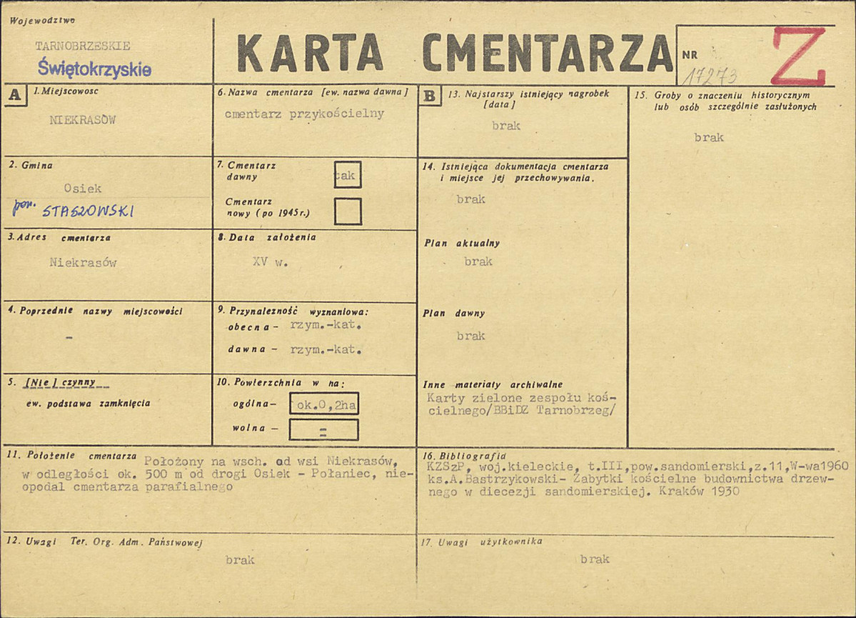 Karta cmentarza, skan nr 1