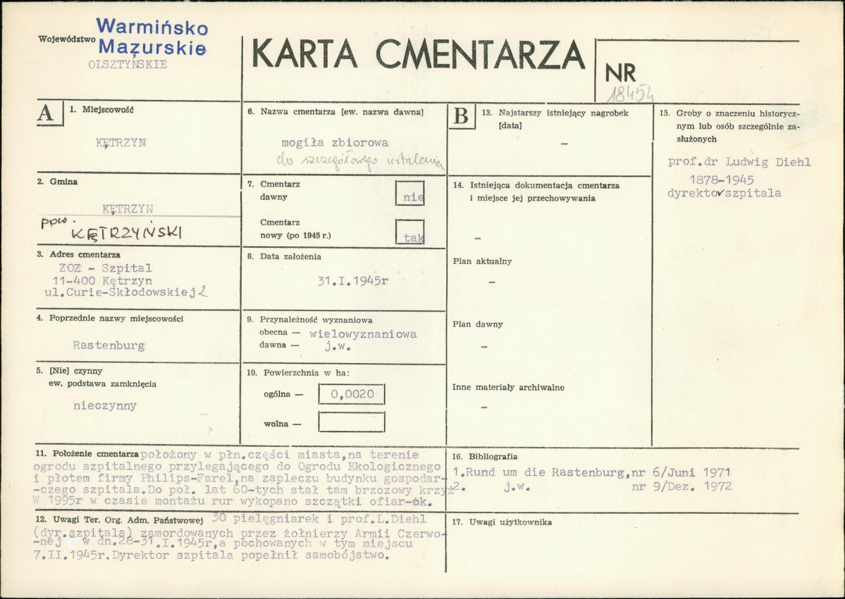 Karta cmentarza, skan nr 1